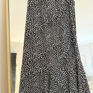 Midi patterned skirt